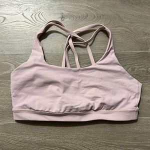 🍋Baby pink energy bra lululemon